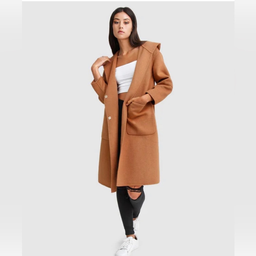 Belle & Bloom Walk this Way wool blend coat